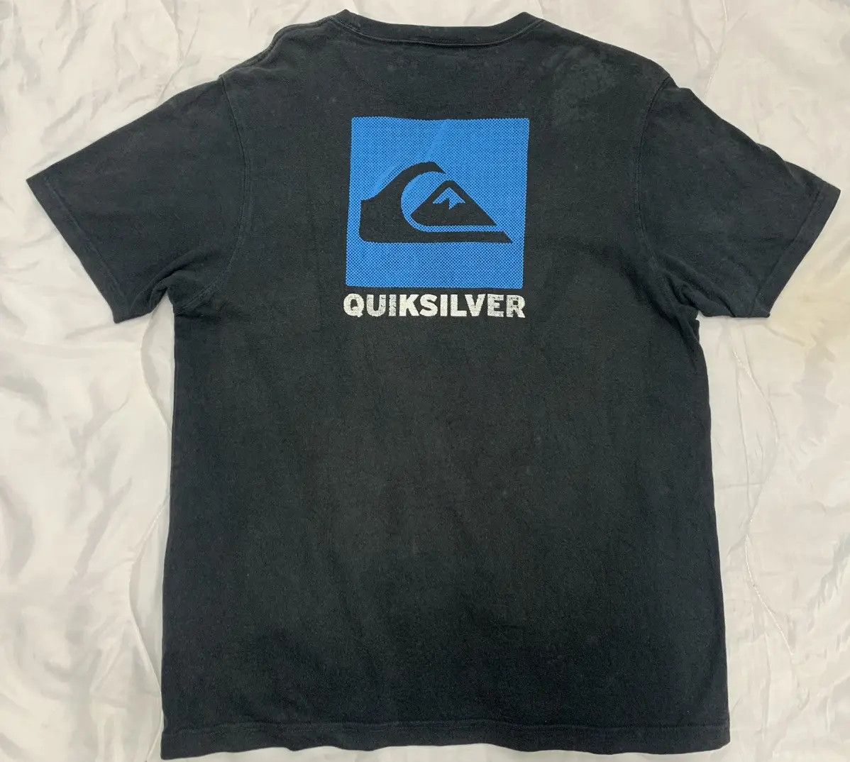 Quiksilver CRAZY 🔥 VINTAGE QUICKSILVER FADED BLACK T-SHIRT. Size US L / EU 52-54 / 3 - 1 Thumbnail