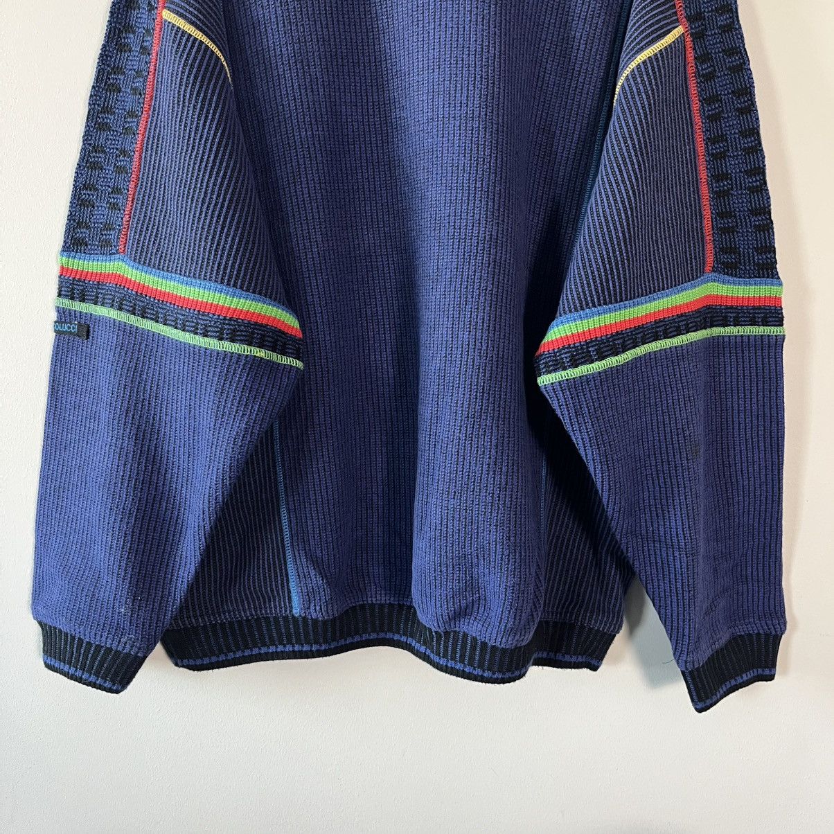 Carlo Colucci Carlo Colucci Vintage Knit Sweater Luxury Streetwear Oversiz Size US XL / EU 56 / 4 - 4 Thumbnail