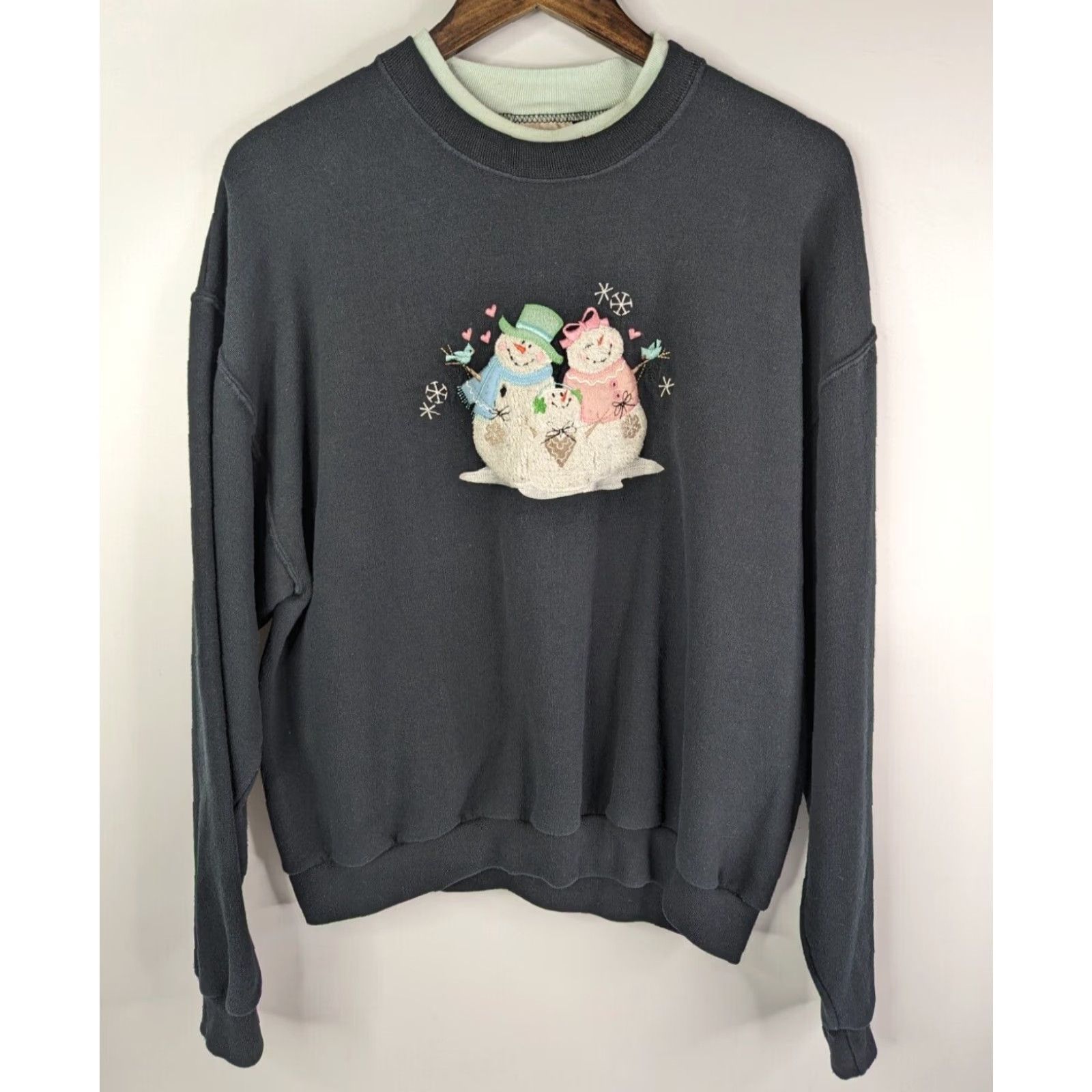 Vintage Vintage Natural Escape Snowman Family Sweatshirt Womens Large Christmas Holiday Size L / US 10 / IT 46 - 2 Thumbnail