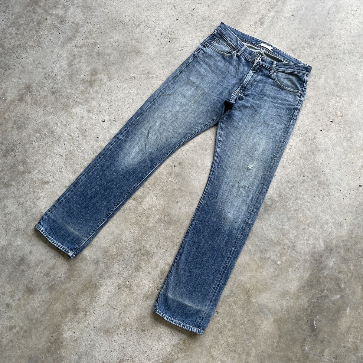 Japanese Brand Vintage Japanese Brand Faded Jeans Pants Faded W33x34 Size US 33 - 2 Thumbnail