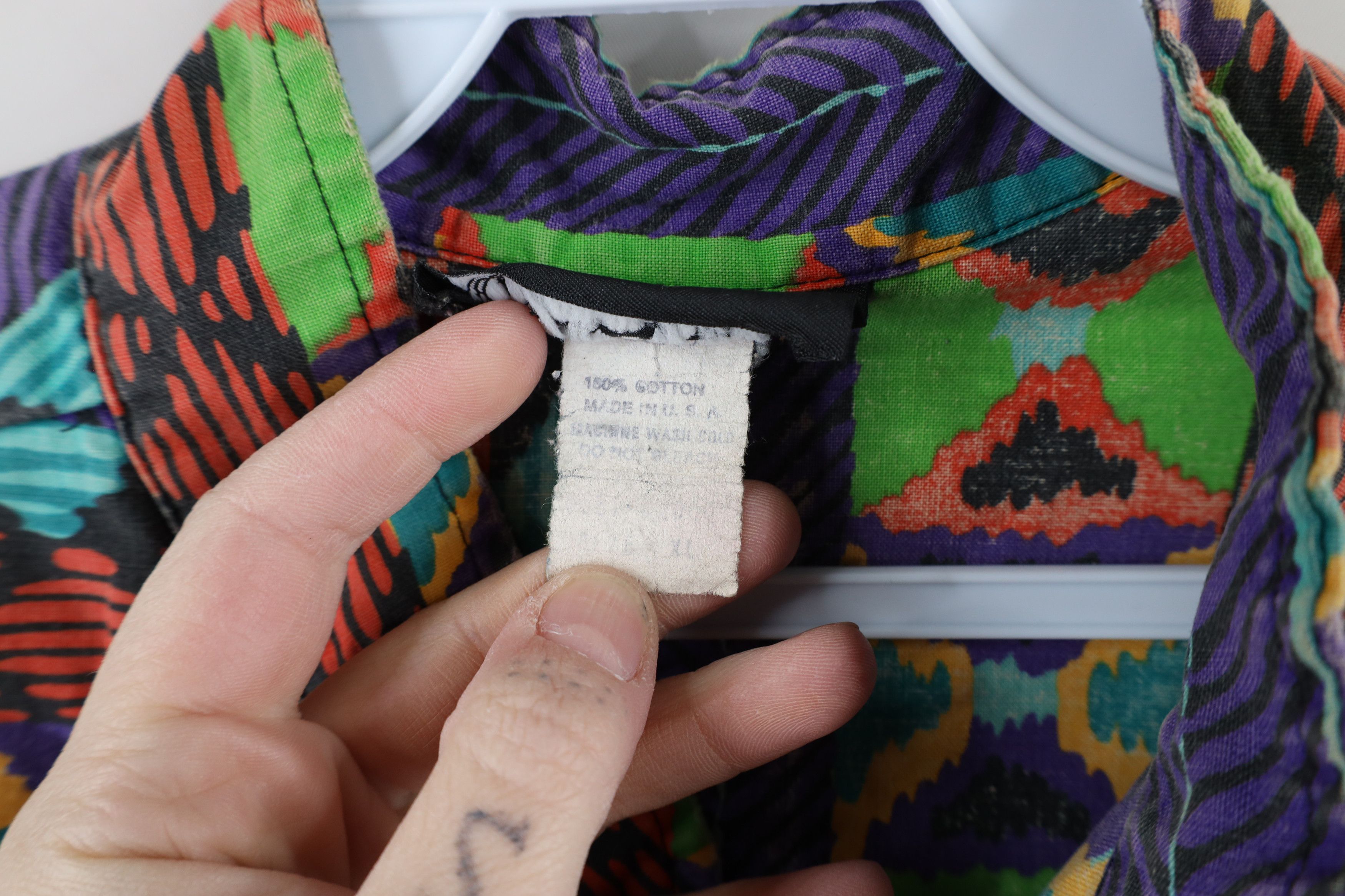 Vintage Vintage 90s Western Cowboy Band Collar Button Shirt USA Size US XL / EU 56 / 4 - 7 Thumbnail