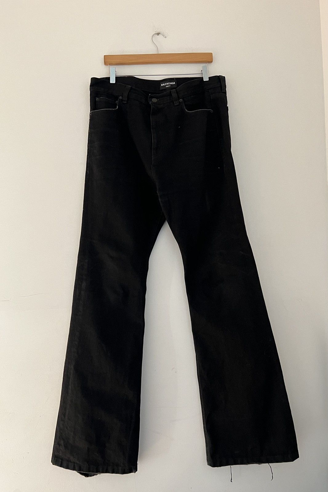 Balenciaga Balenciaga FW22 Lost Tape Flared Jeans Grailed
