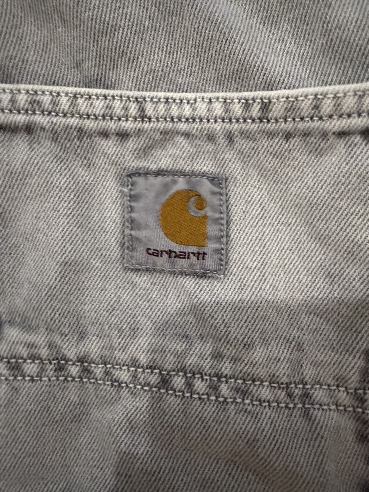 Carhartt Wip Ash light grey single knee pants Size US 32 / EU 48 - 4 Thumbnail