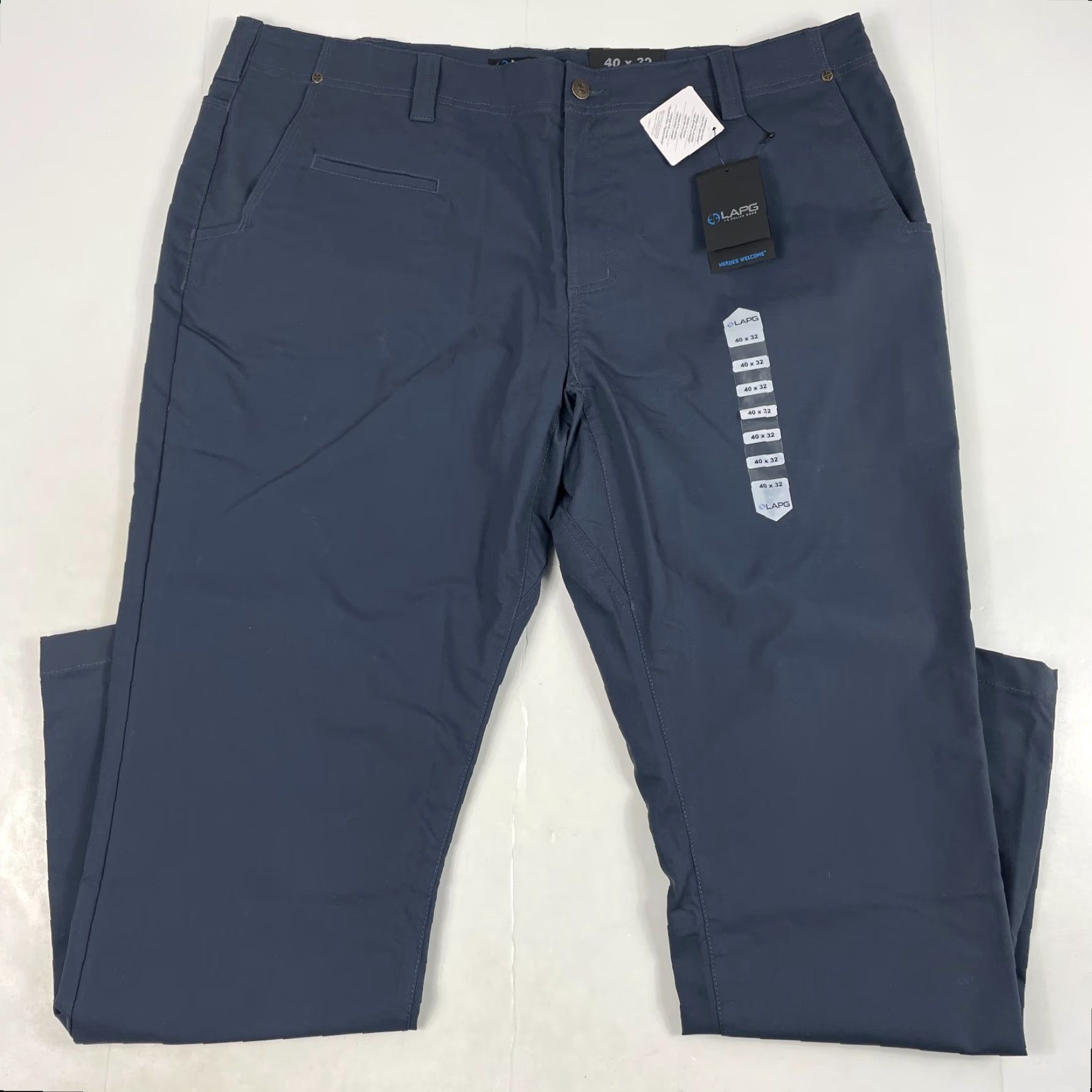 Vintage LAPG Pants Mens 40 x 32 Blue Terrain Flex Chino Straight Leg Workwear Tactical Size US 40 / EU 56 - 2 Thumbnail