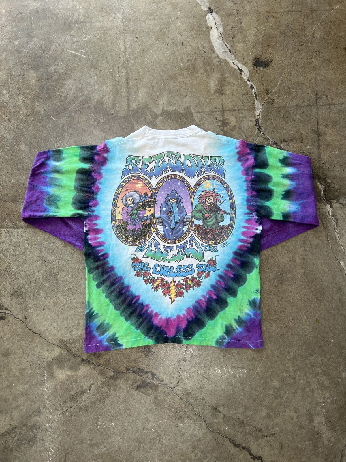 Band Tees × Vintage Vintage 1993 Grateful Dead Endless Tour Single Stitch XL Size US XL / EU 56 / 4 - 5 Thumbnail