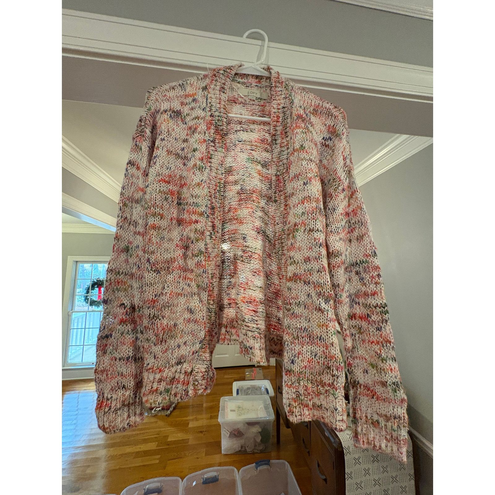 Loft LOFT Multicolor Open Knit Cardigan – Women’s Small Size S / US 4 / IT 40 - 4 Thumbnail