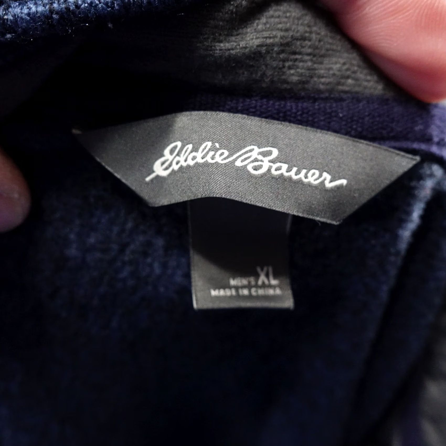 Eddie Bauer EDDIE BAUER SWEATER FLEECE 1/4 ZIP PULLOVER MOCK NECK BLUE 100% POLYESTER SZ XL Size US XL / EU 56 / 4 - 6 Thumbnail