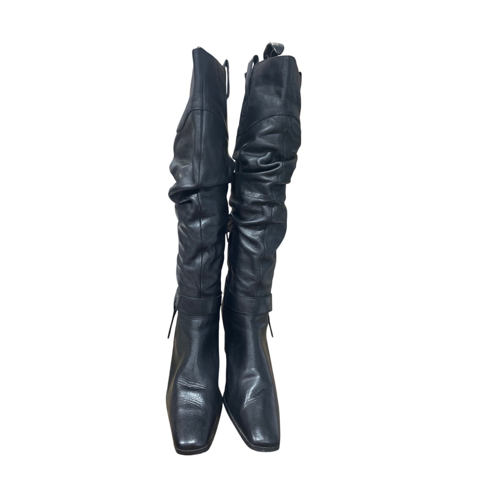 Other Bruno Valenti Womans Black Leather 3' Riding Equestrian Boot Size US 8.5 / IT 38.5 - 9 Thumbnail
