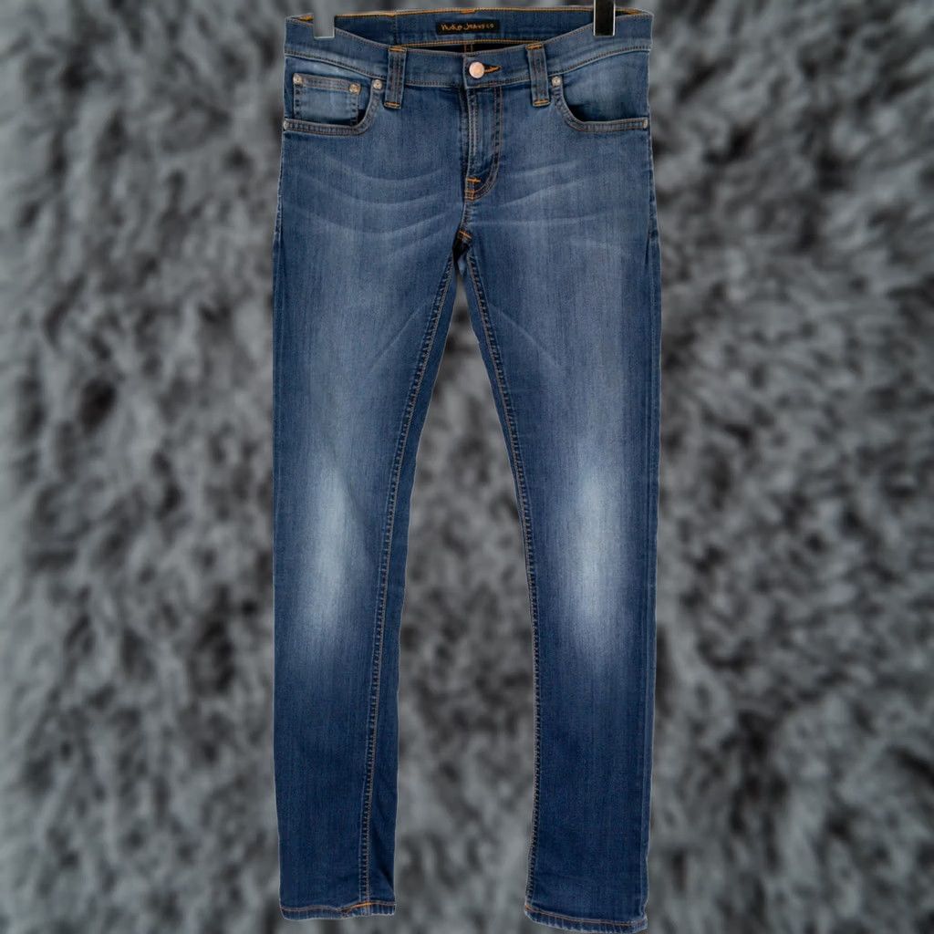 Vintage NUDIE Tight Long John Starlight Blue Jeans Slim W28/L32 Men Size US 28 / EU 44 - 1 Thumbnail