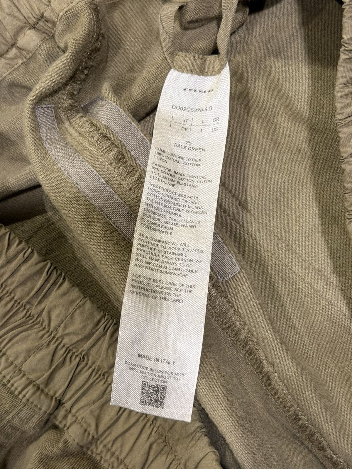 Rick Owens Drkshdw Rick Owens DRKSHDW Beige Brown Classic Cargo Drawstring Pant Size US 34 / EU 50 - 13 Thumbnail