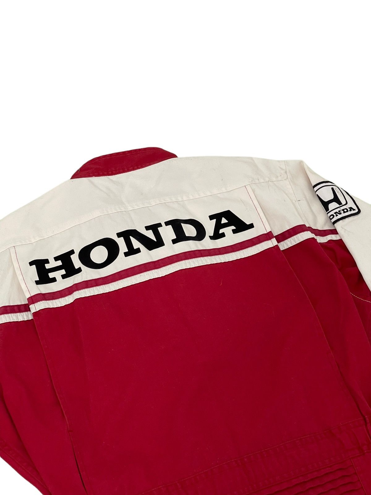 Honda Vtg 90s Honda Jumpsuit Overalls Japan Motorsports 5🟩1 Size US 33 - 11 Thumbnail
