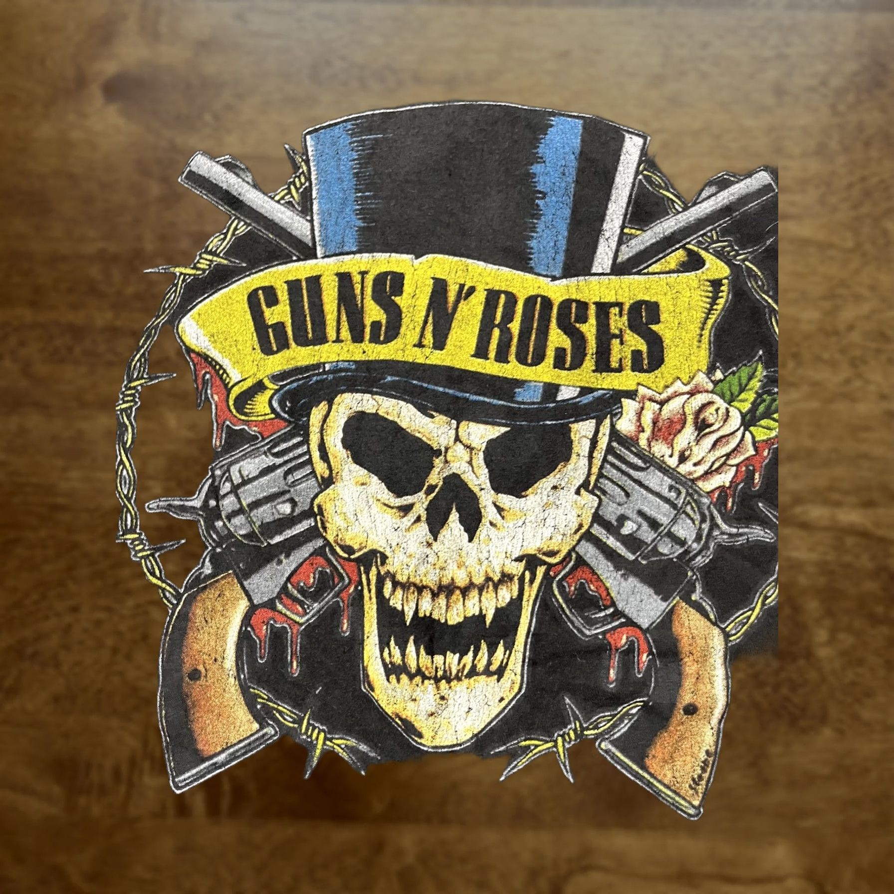 Vintage Guns N Roses Shirt Mens XL Black Skull Top Hat Graphic Rock Band T-Shirt Size US XL / EU 56 / 4 - 1 Thumbnail