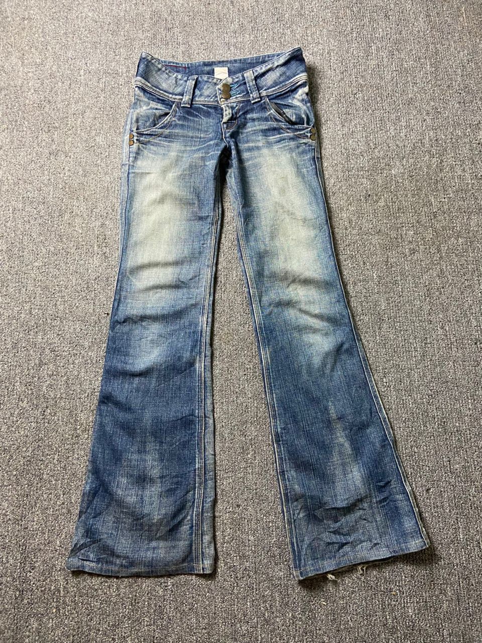 Japanese Brand Brappers Brand Low Rise Light Wash Flare Jeans (184) Size 27" / US 4 / IT 40 - 1 Thumbnail