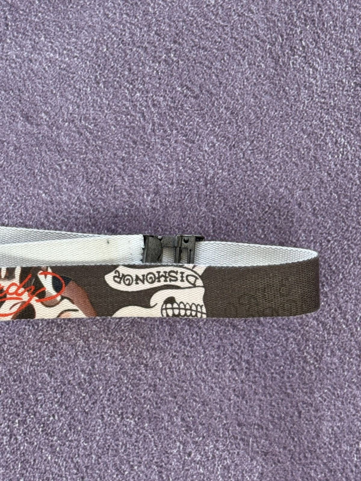Ed Hardy Vintage Ed Hardy Multicolour Y2K Streetwear Cotton Belt Size ONE SIZE - 8 Thumbnail