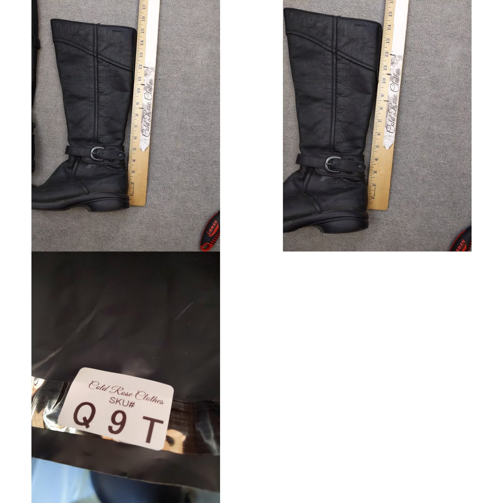 Merrell Merrell Riding Boots Womens Size 8 Black Tall Waterproof Side Zip Buckle J69141 Size US 8 / IT 38 - 8 Thumbnail
