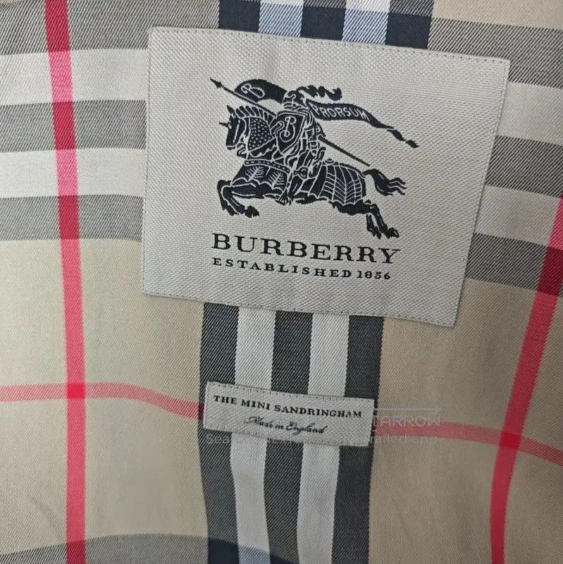 Burberry Burberry Red Cotton Mid-Length Trench Coat. Size L / US 10 / IT 46 - 3 Thumbnail