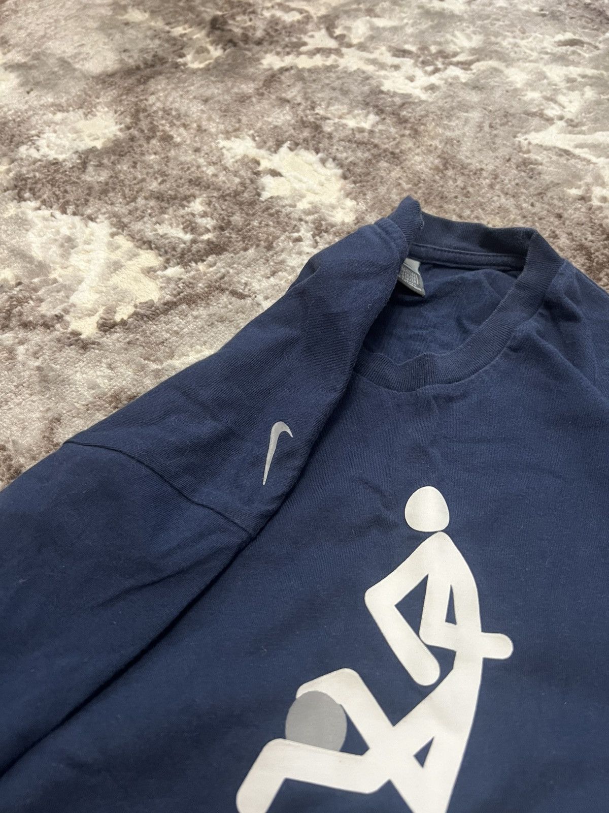 Nike × Vintage Vintage 90s Nike Swoosh logo Baggy t shirt Size US L / EU 52-54 / 3 - 4 Thumbnail