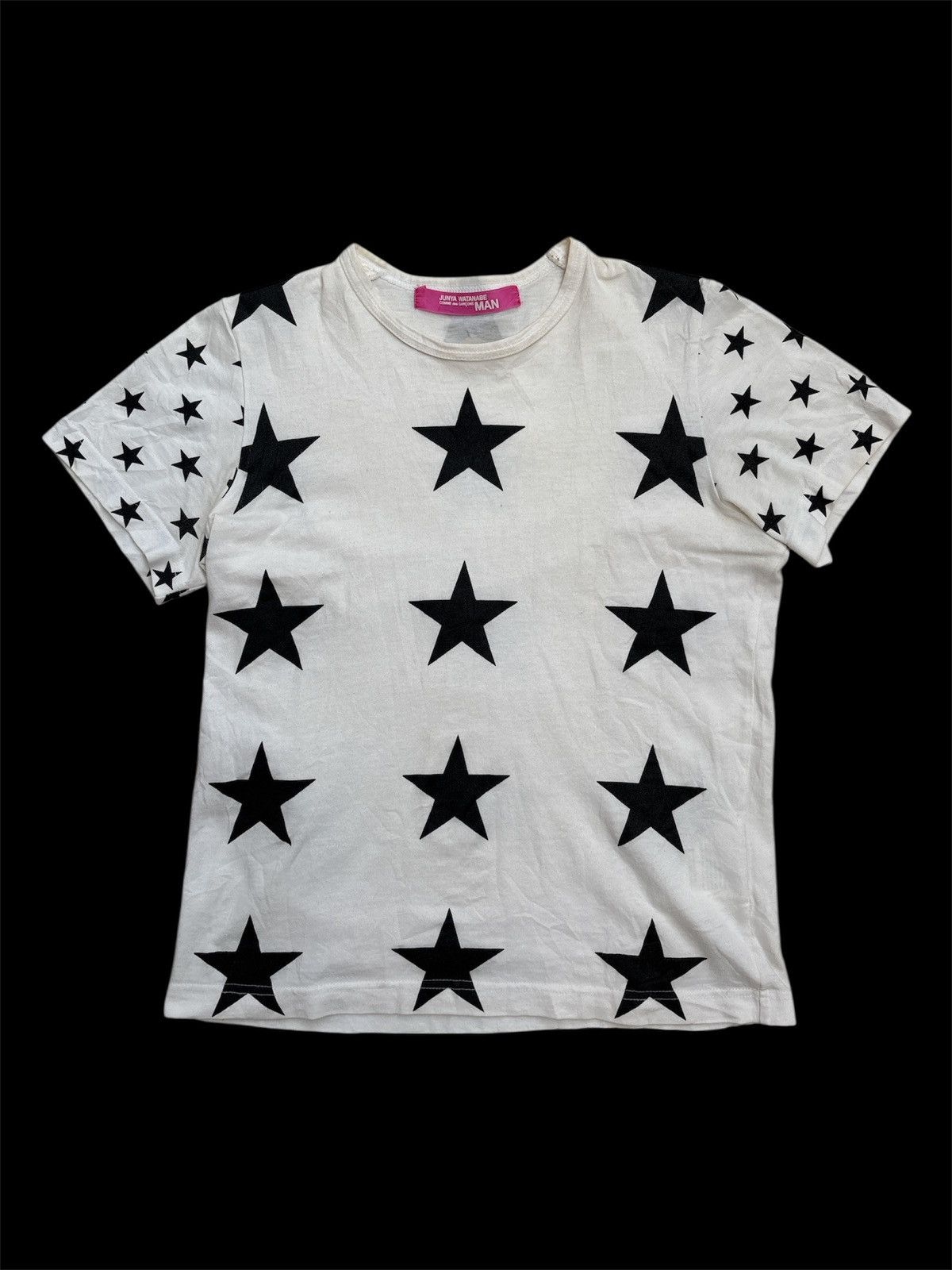 JUNYA WATANABE AD2002 スター 星 Tシャツ 総柄 y2k JUNYA WATANABE MAN 星柄Tシャツ レディース コムデギャルソン