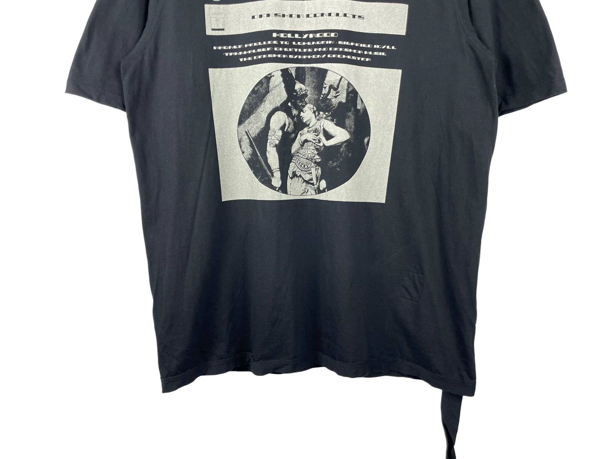 Rick Owens Drkshdw Rick Owens DRKSHDW Oversized Portrait Sash Tee Size US S / EU 44-46 / 1 - 4 Thumbnail