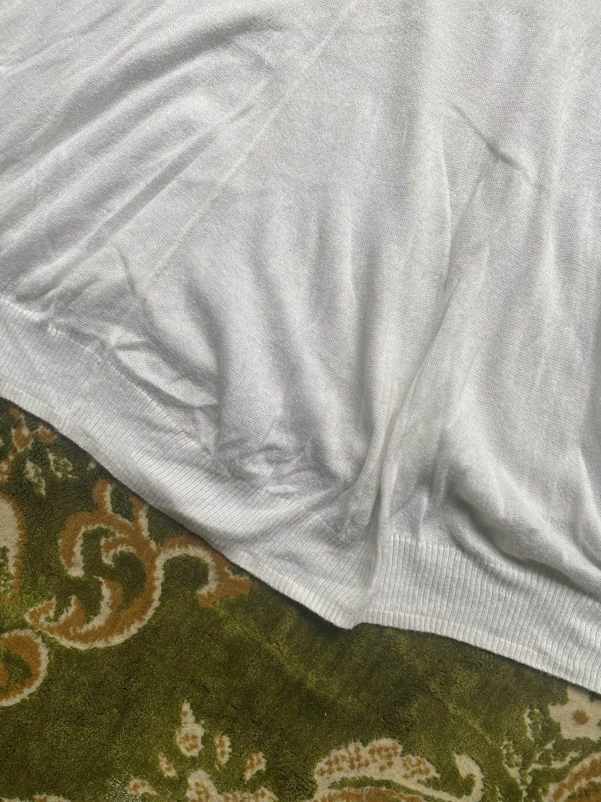 Frapbois 2000s – Frapbois White V Neck Blouse Size ONE SIZE - 9 Thumbnail