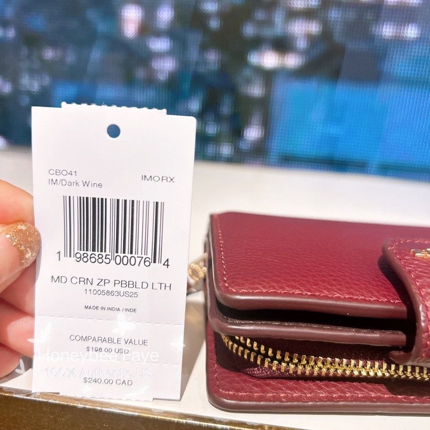 Medium Corner Zip Wallet CBO41