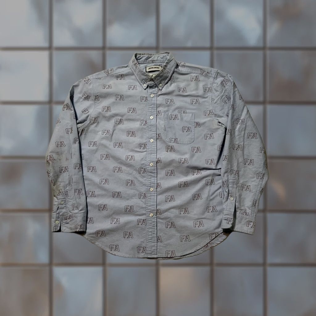 Fucking Awesome Fucking Awesome FA Oxford Blue One Pocket Button Down L/S Shirt Sz. L Mens Size US L / EU 52-54 / 3 - 1 Thumbnail
