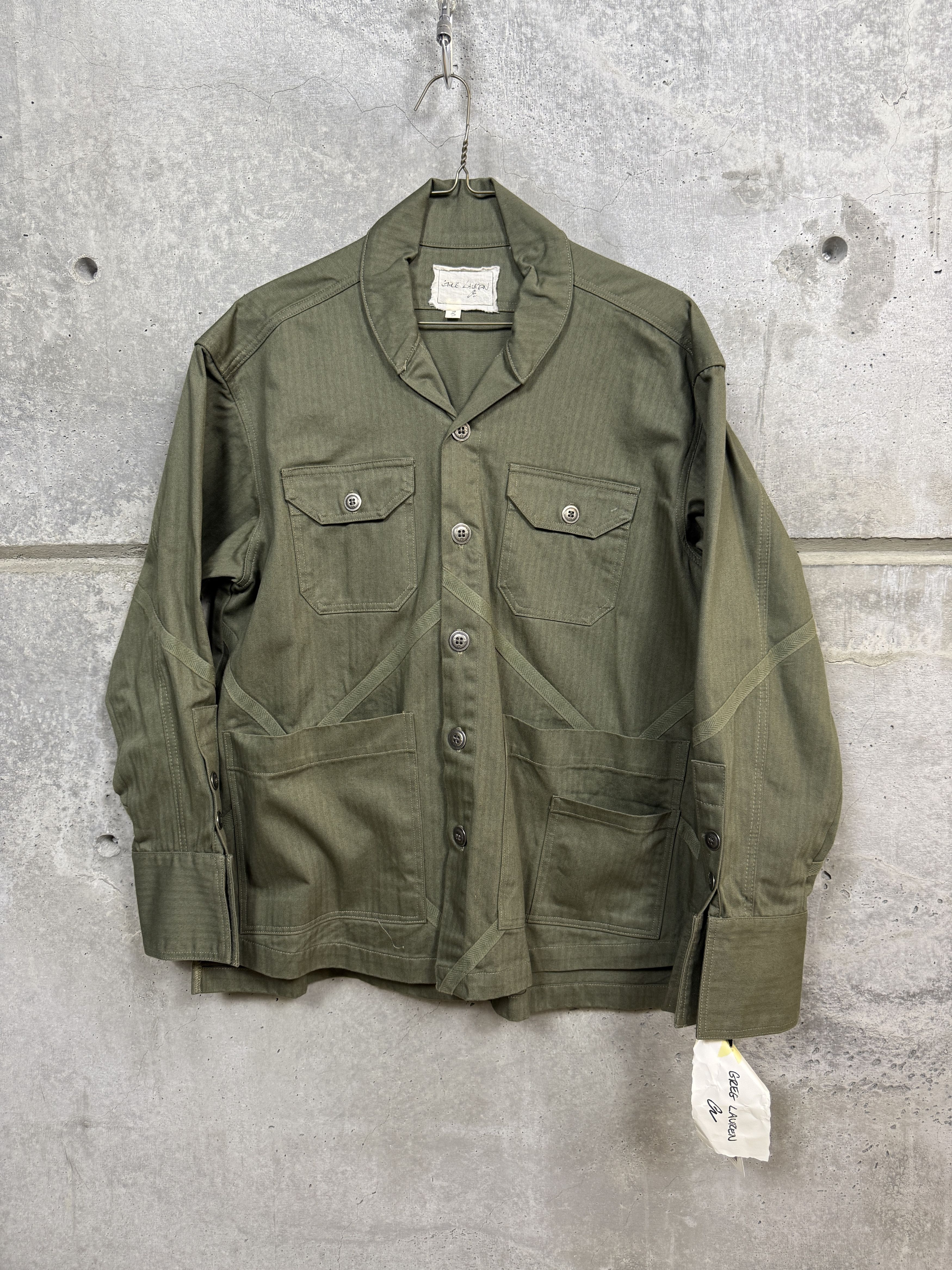 Greg Lauren $995 Greg Lauren Army Boxy Jacket Size US L / EU 52-54 / 3 - 4 Thumbnail