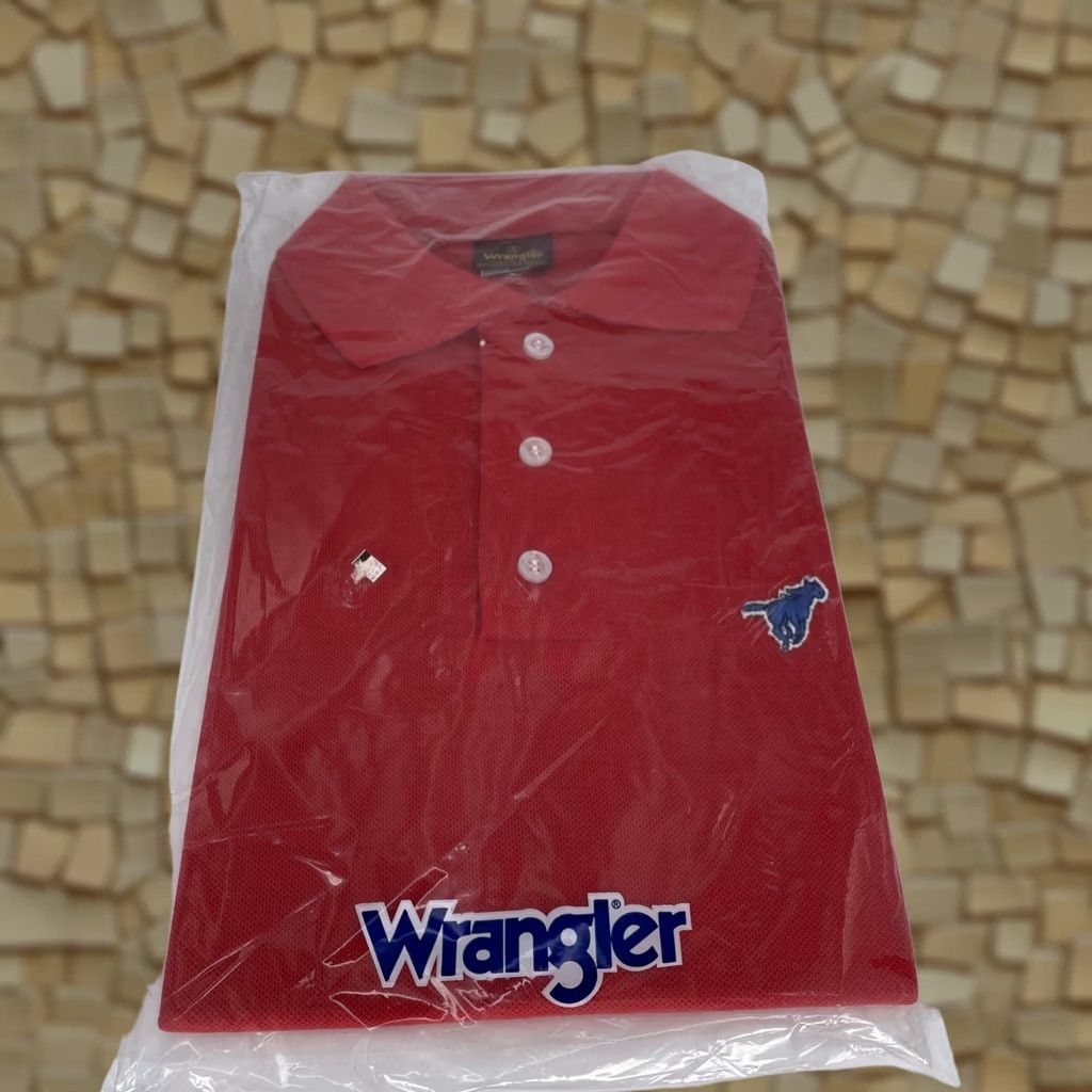 Wrangler VINTAGE Wrangler Polo Shirt Red 70s 80s Small Cotton Short Sleeve USA Mens Boys Size US S / EU 44-46 / 1 - 1 Thumbnail