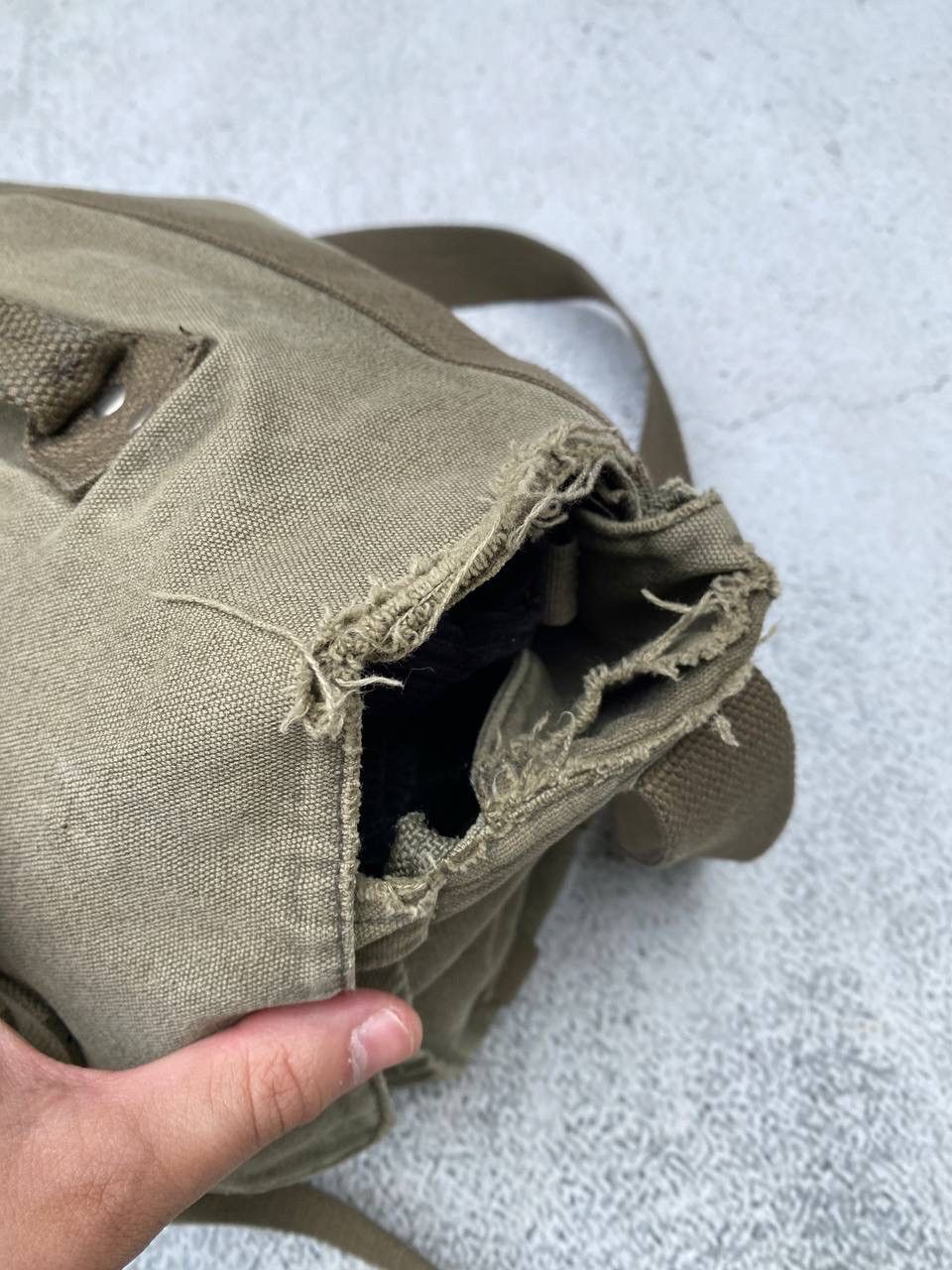 Japanese Brand Diesel Style Japanese distressed denim Sling Bag Size ONE SIZE - 11 Thumbnail