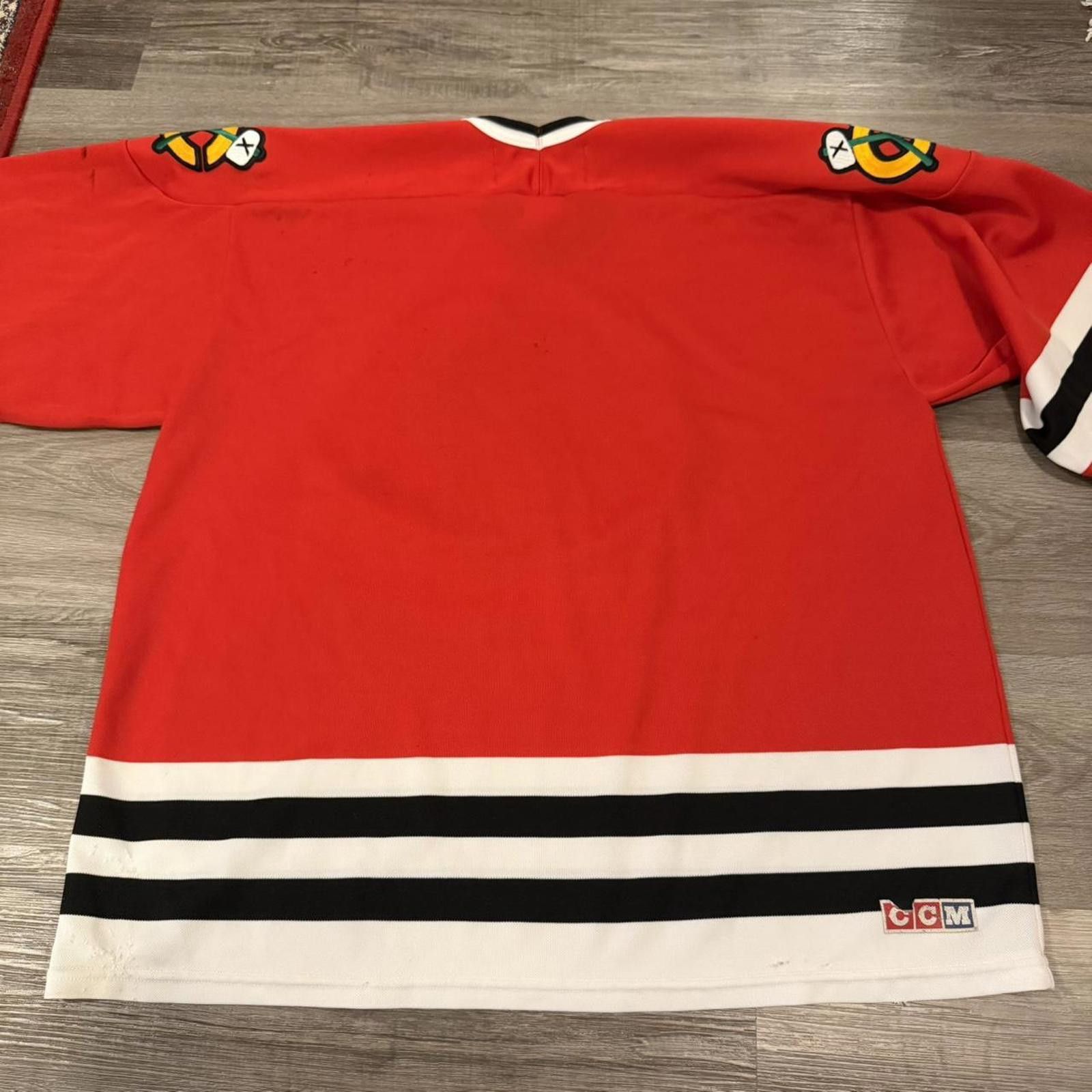 Ccm vintage chicago blackhawks CCM jersey 90s XL Size US XL / EU 56 / 4 - 6 Thumbnail
