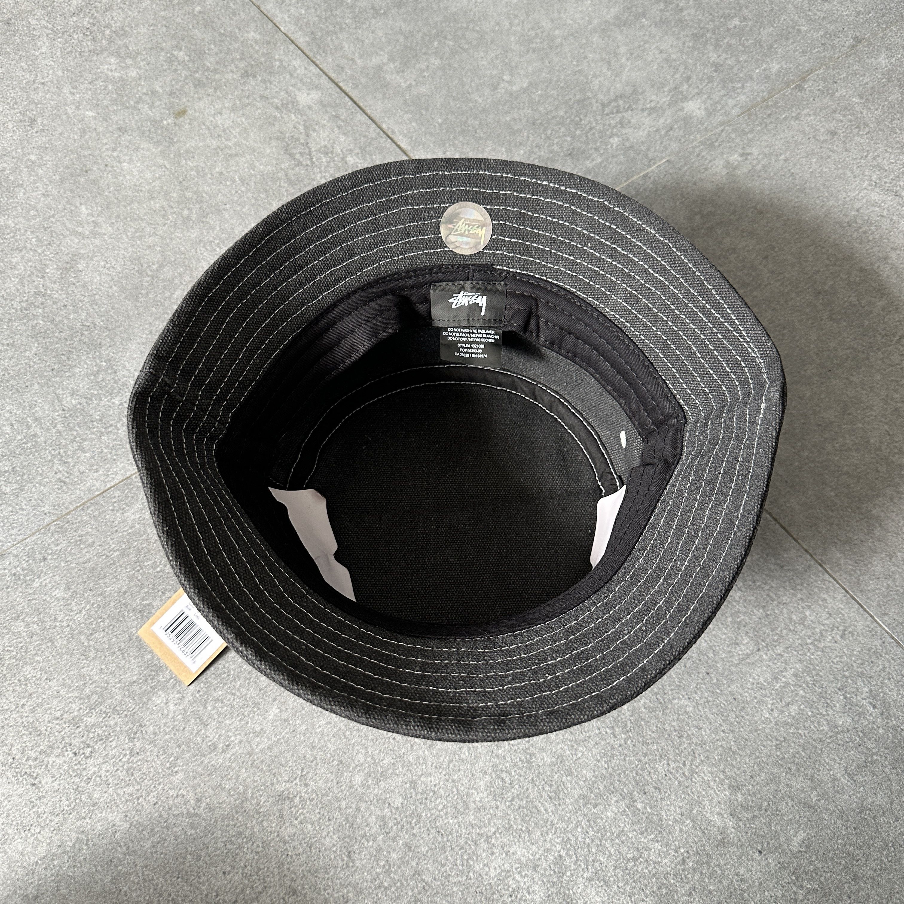 Stussy STUSSY BUCKET HAT WORKGEAR BLACK Size ONE SIZE - 4 Thumbnail