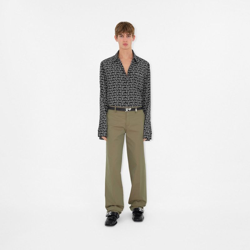 Burberry o1w1db10326 Cotton Chinos Pants in Green Size US 36 / EU 52 - 2 Thumbnail