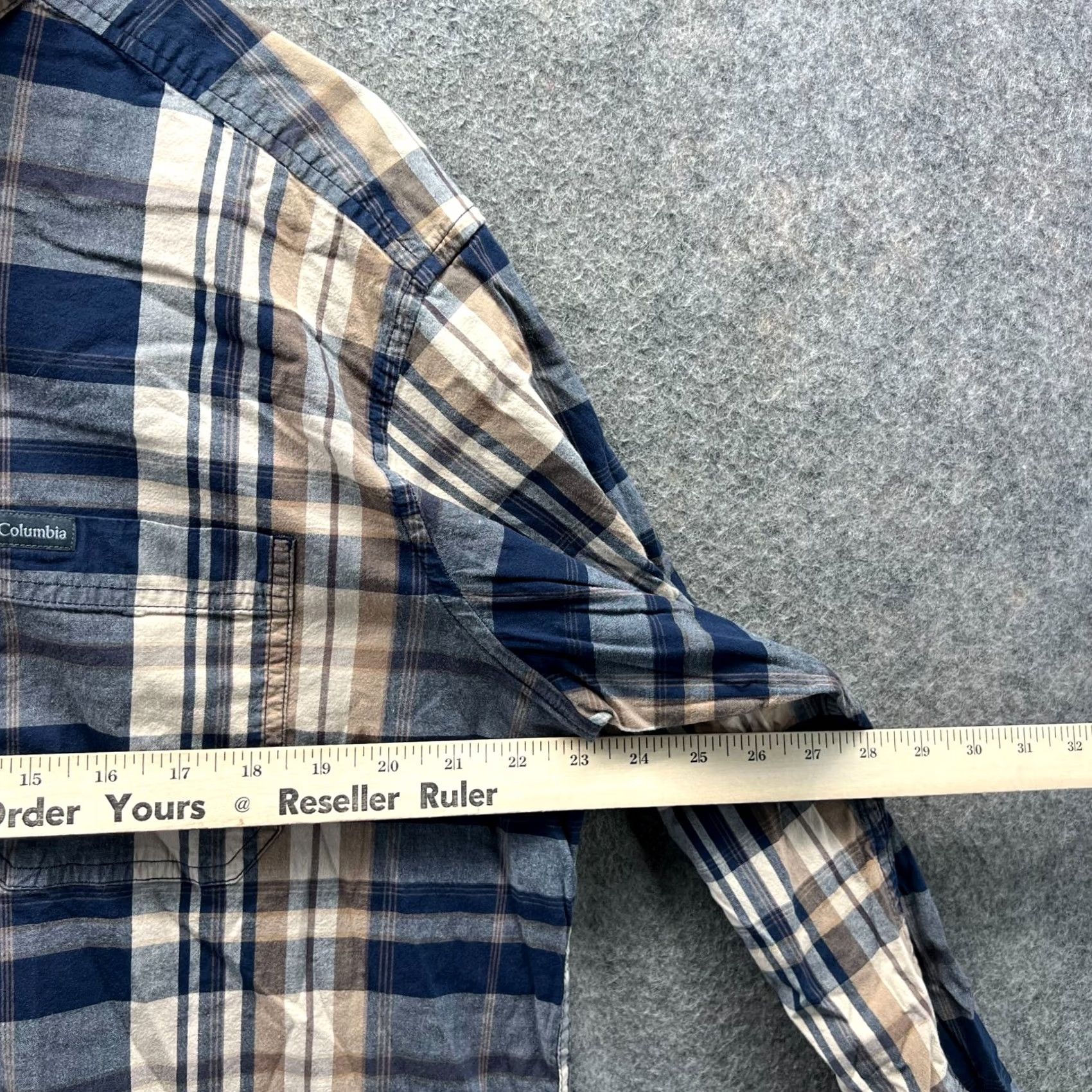 Vintage VINTAGE Columbia Shirt Mens XL Blue Yellow Button Down Tattersall Plaid Outdoors Size US XL / EU 56 / 4 - 4 Thumbnail