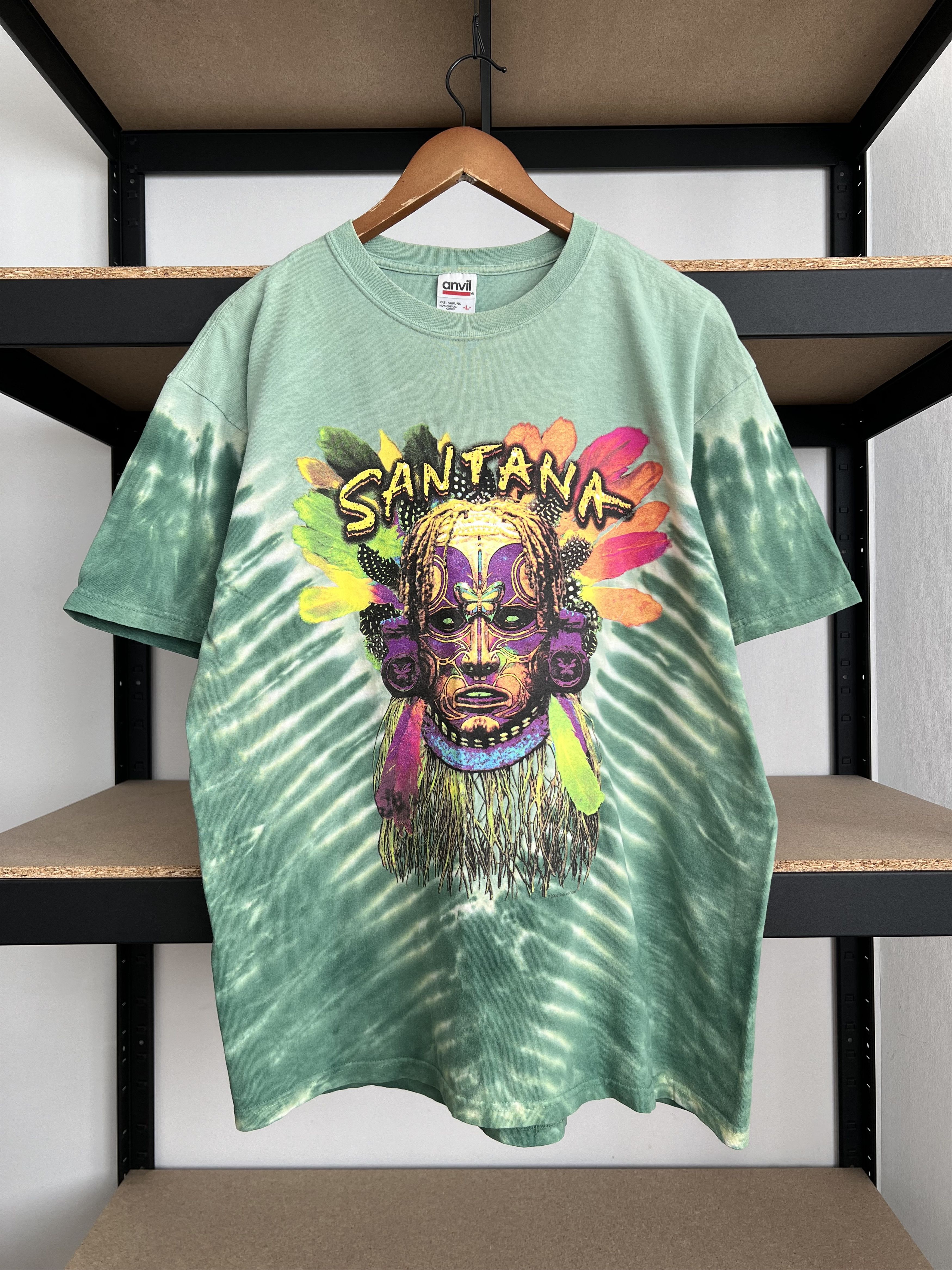 Vintage 2003 Carlos Santana Shaman Tie Dye T-shirt