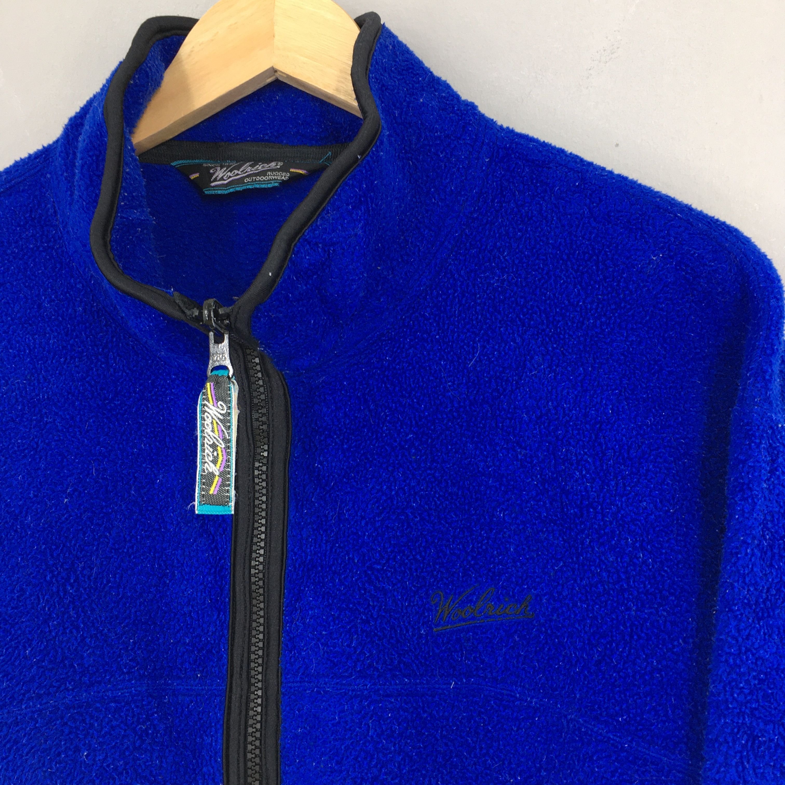 Polartec × Vintage × Woolrich Woolen Mills Vintage Woolrich Polartec Fleece Blue Sweatshirt Large Size US L / EU 52-54 / 3 - 4 Thumbnail
