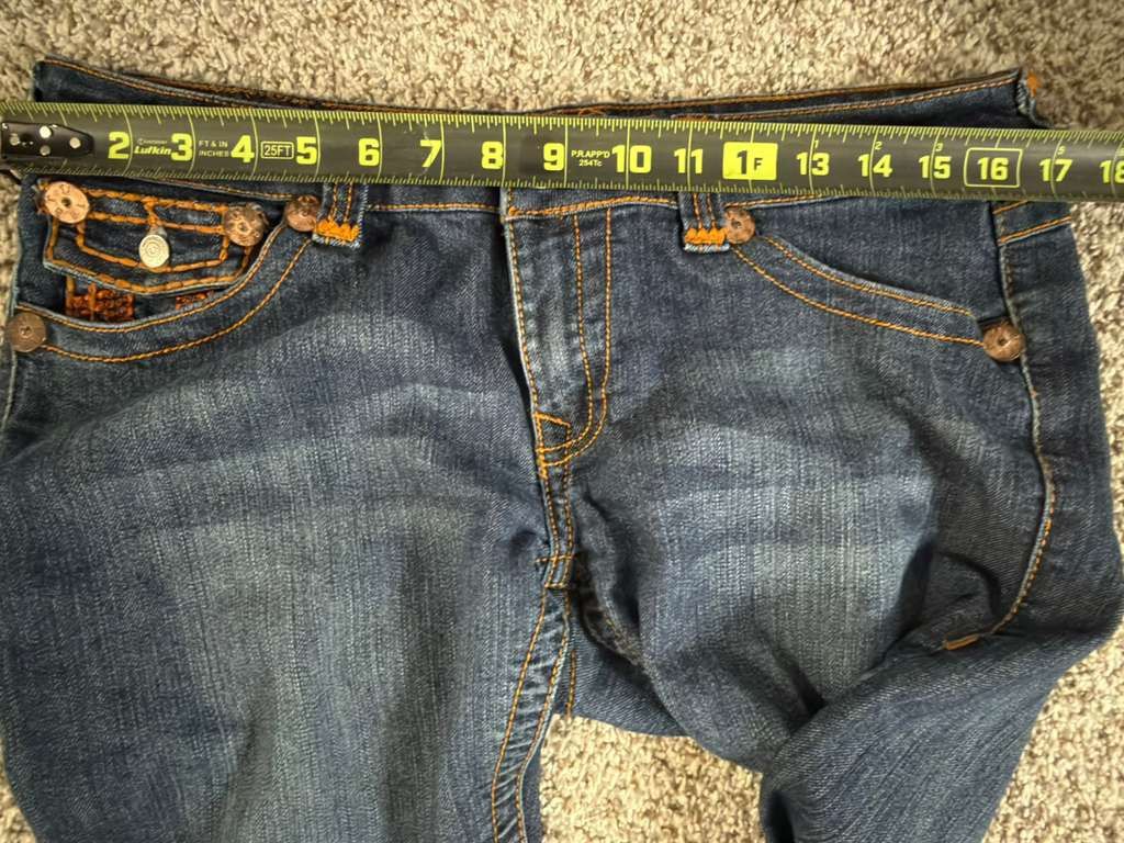 True Religion 🔥 TRUE RELIGION LOW-RISE JEANS SIZE 30 MADE IN USA 🔥 Size 30" / US 8 / IT 44 - 6 Thumbnail