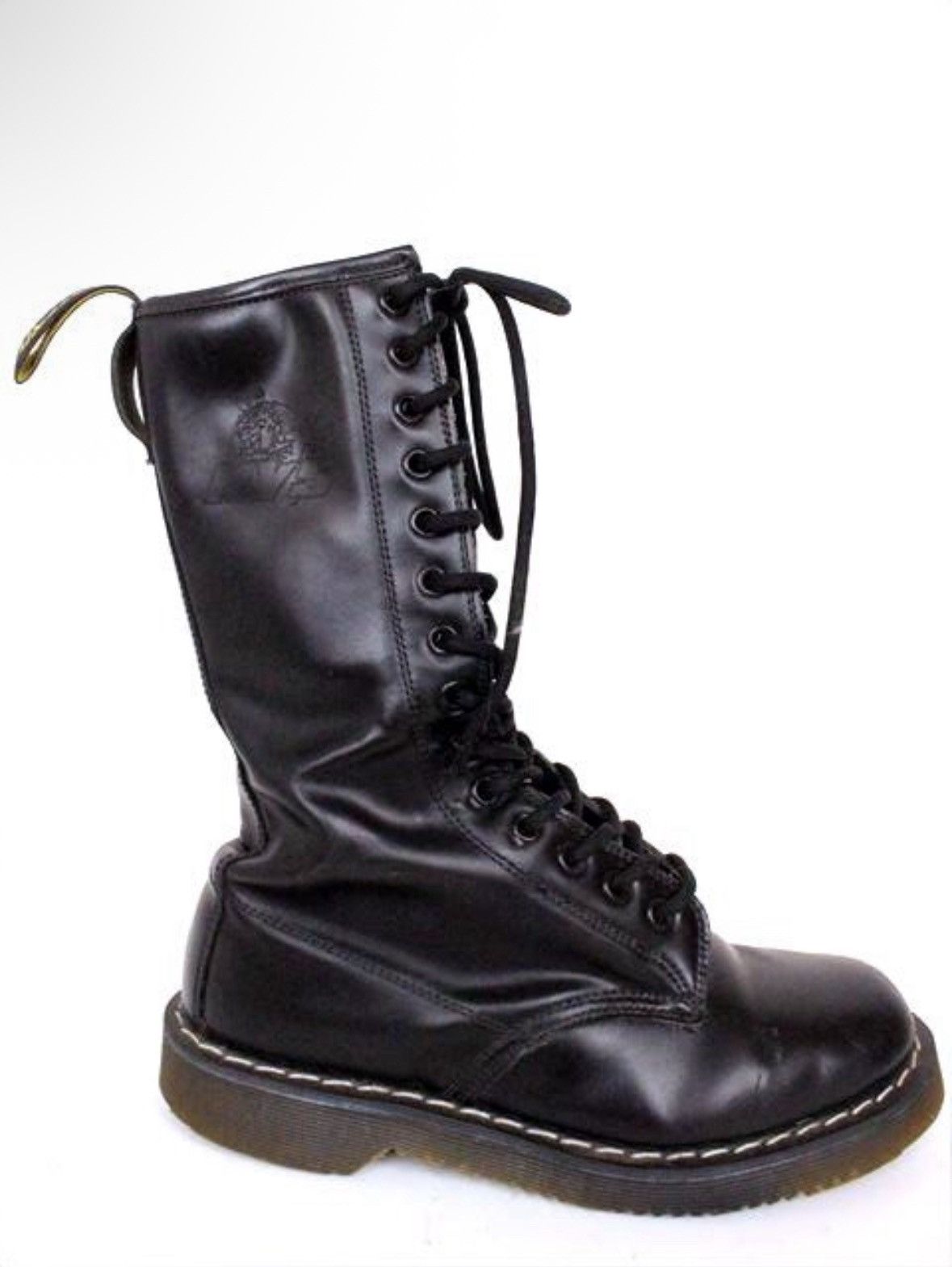 Hysteric Glamour Hystertic Glamour Women's Black Leather Combat Boots Size US 7.5 / IT 37.5 - 2 Thumbnail
