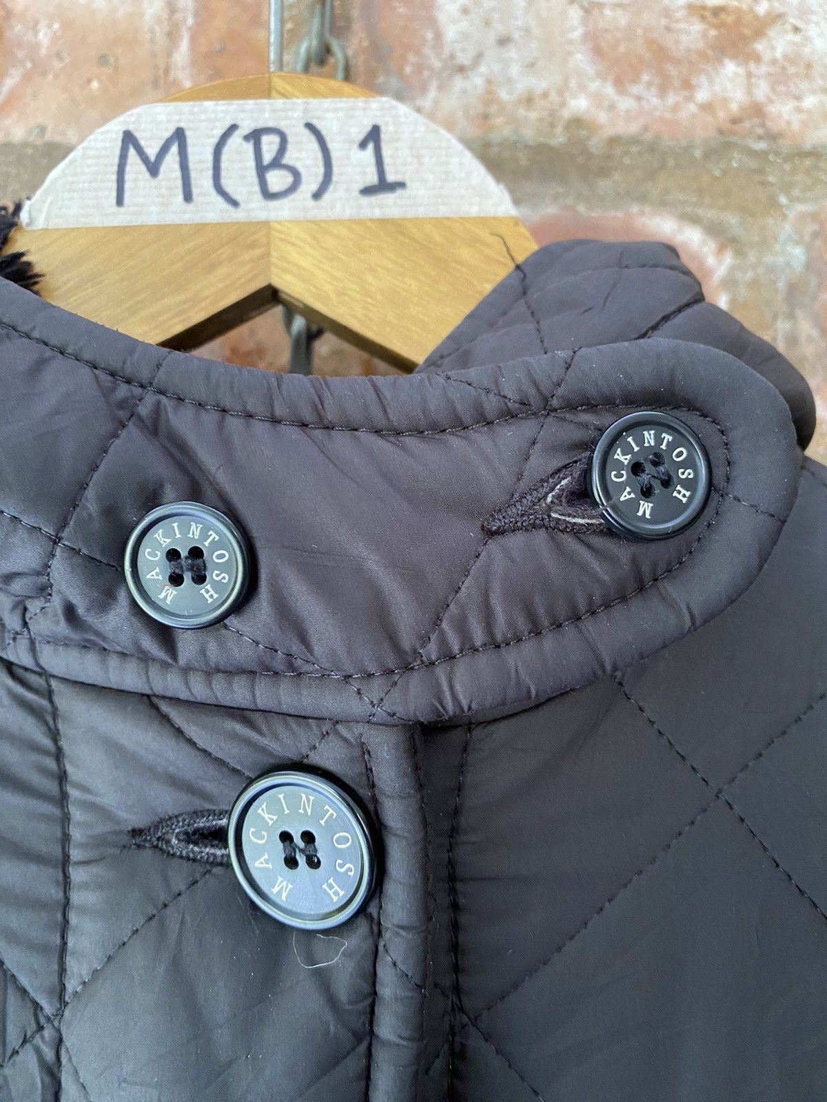 Japanese Brand × Mackintosh Vtg Fur Quilted Diamond Jacket Size S / US 4 / IT 40 - 5 Thumbnail