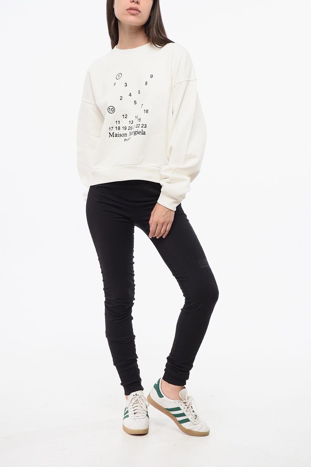 Maison Margiela og1mm0825 Crewneck Sweatshirt in White Size S / US 4 / IT 40 - 4 Thumbnail