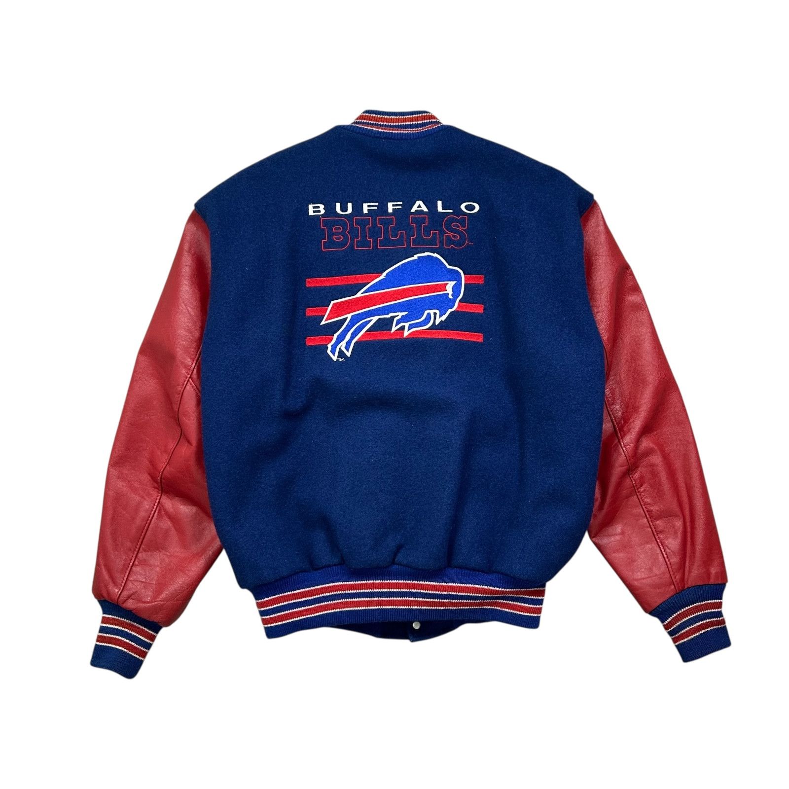 NFL VTG 90s NFL BUFFALO BILLS DELONG VARSITY JACKET EMBROIDERED Size US L / EU 52-54 / 3 - 1 Thumbnail