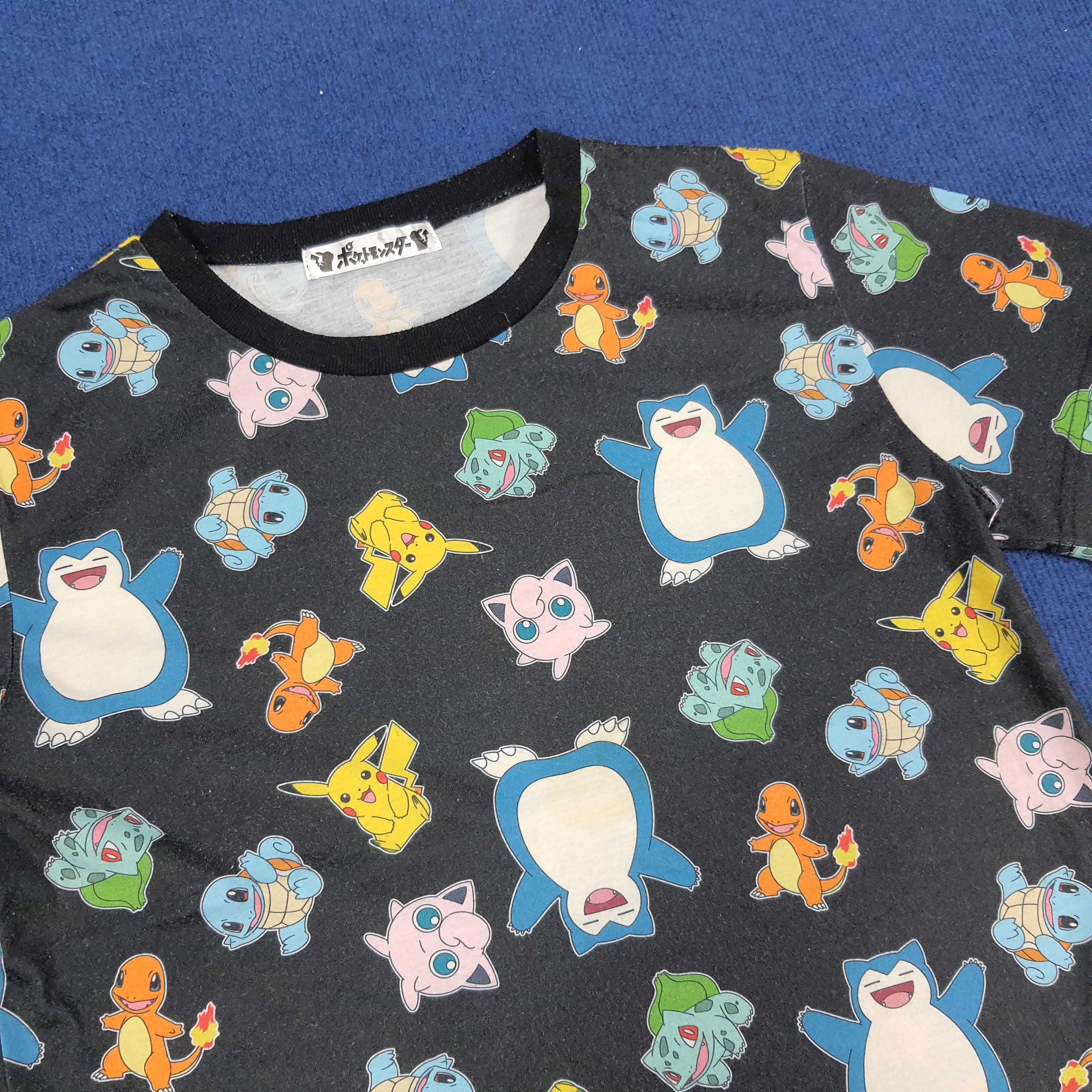 Pokemon × Vintage Vintage Pokemon Official Merch Pikachu Overprint Tshirt Size US M / EU 48-50 / 2 - 2 Thumbnail