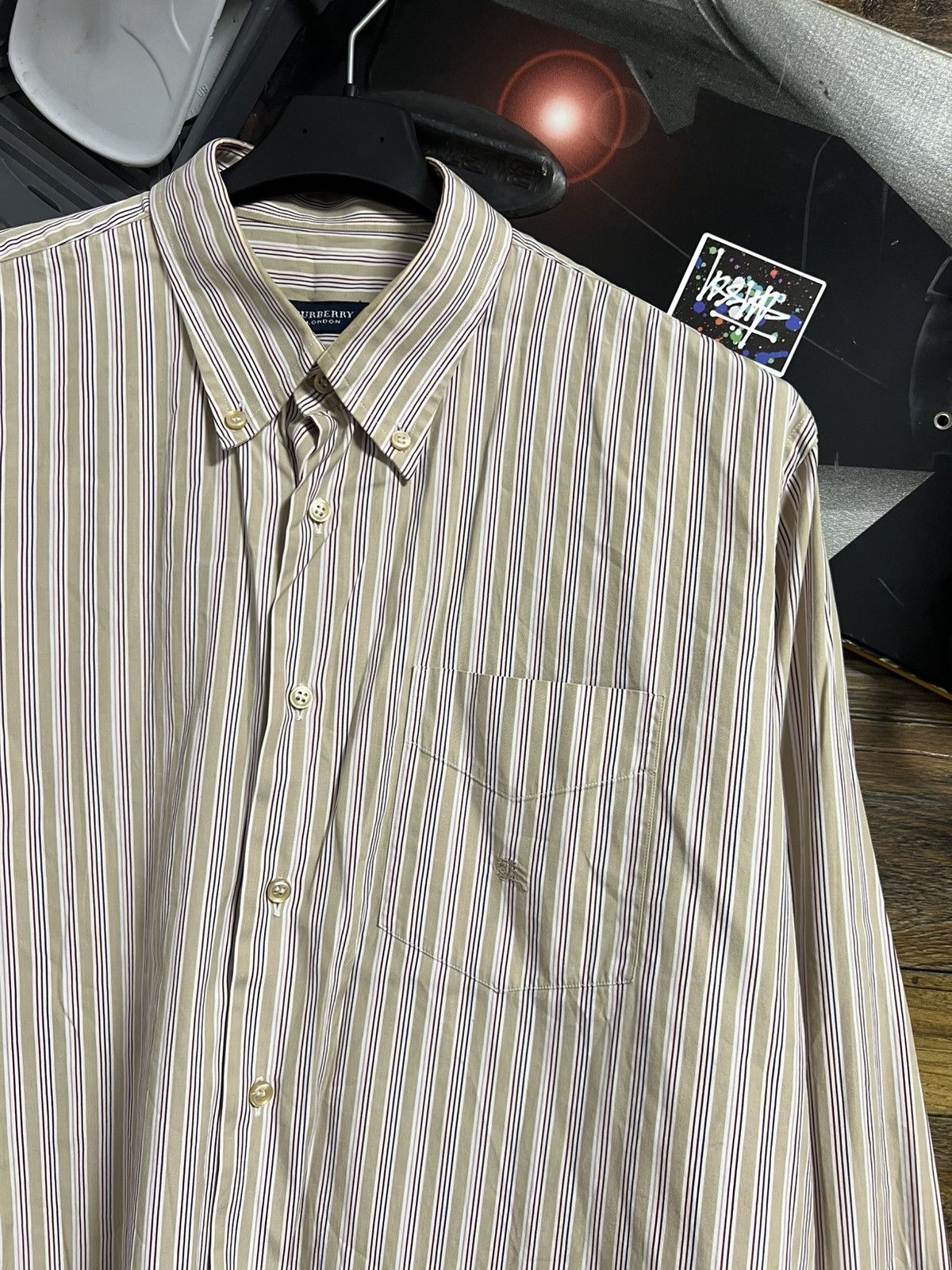 Burberry Men’s Shirt Burberry London Size US L / EU 52-54 / 3 - 3 Thumbnail