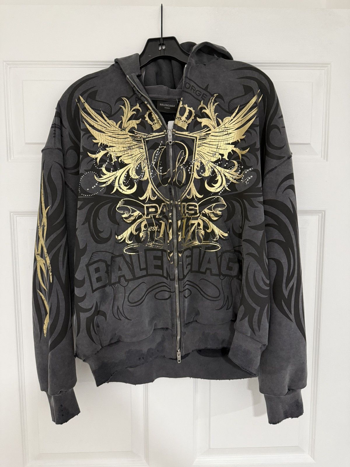 Balenciaga Balenciaga tacky gold y2k hoodie Size US M / EU 48-50 / 2 - 1 Thumbnail