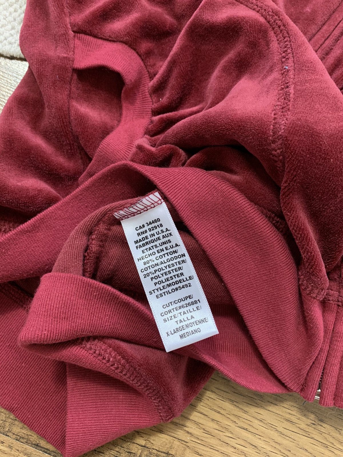 Vintage VINTAGE JUICY COUTURE VELOUR ZIP UP HOODIE Size XL / US 12-14 / IT 48-50 - 9 Thumbnail