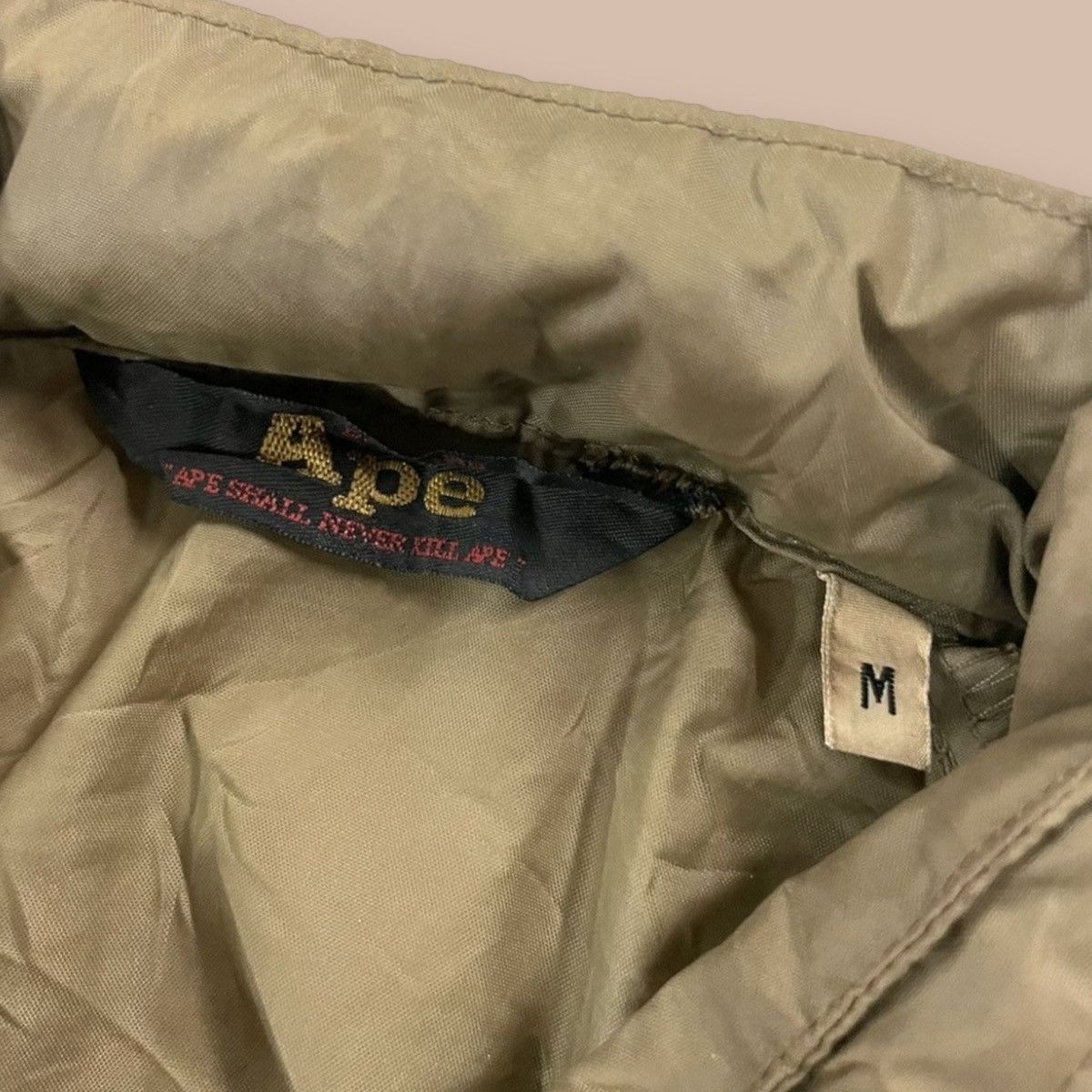 Bape Vintage 90’s Bape “APE GENERAL” Windbreaker Nylon Jacket Size US M / EU 48-50 / 2 - 11 Thumbnail