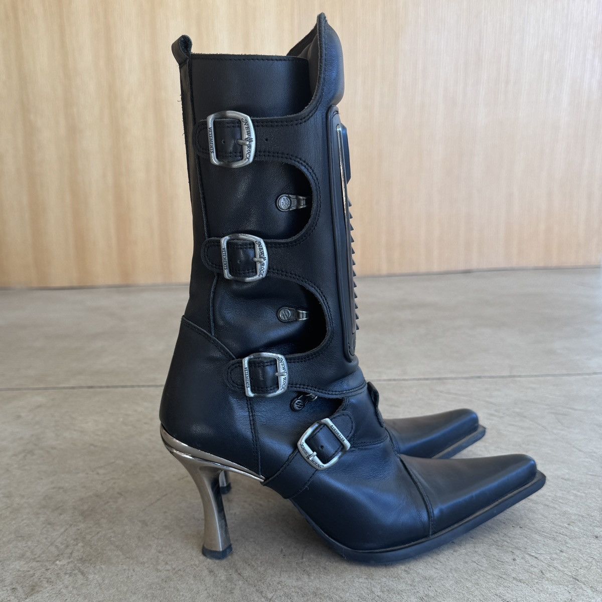 New Rock × Vetements Vetements x New Rock Leather Biker Boot Size US 8 / IT 38 - 4 Thumbnail