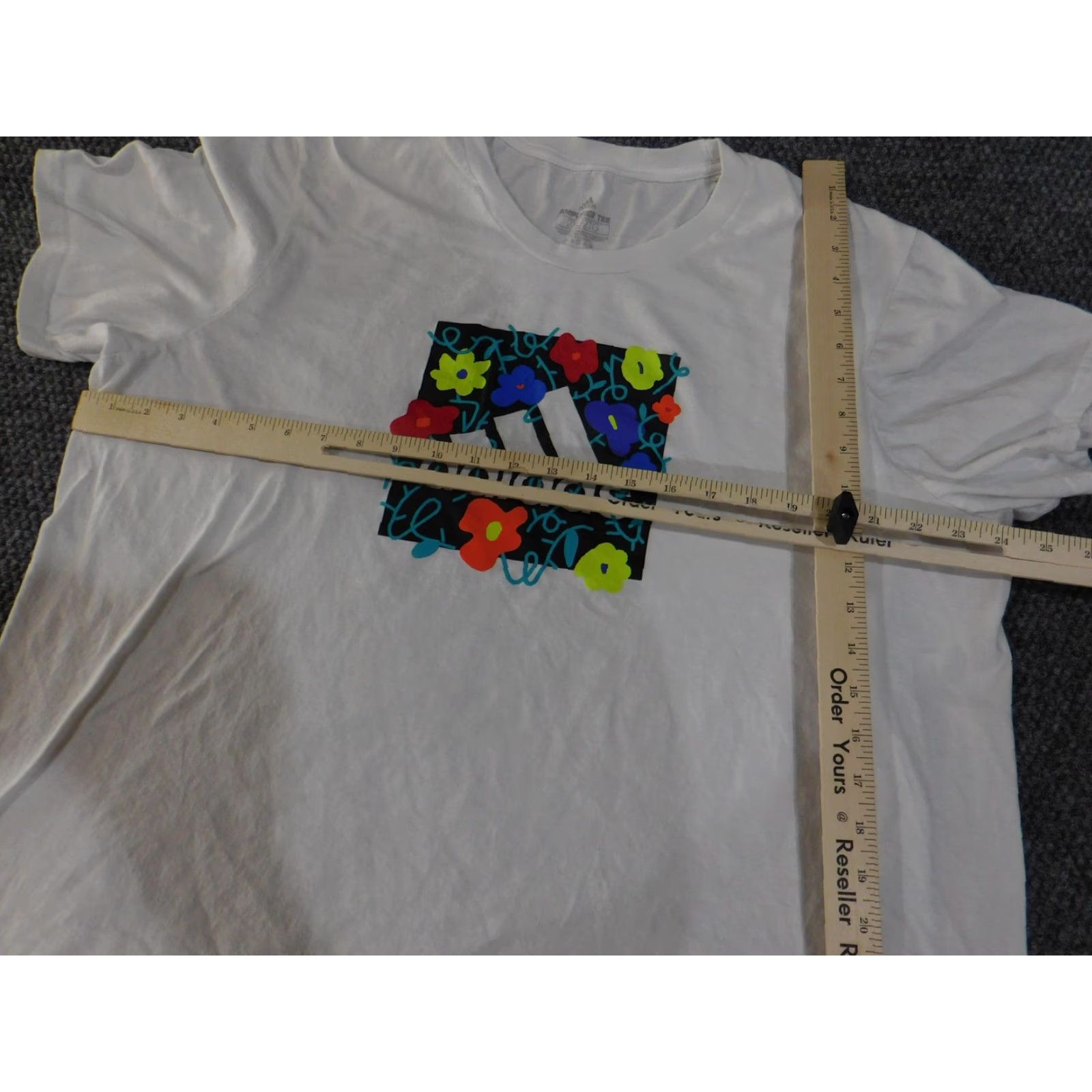 Adidas Adidas Shirt Mens 2XL White Amplifier Tee Graphic Print Cotton T-Shirt Athletic Size US XXL / EU 58 / 5 - 6 Thumbnail