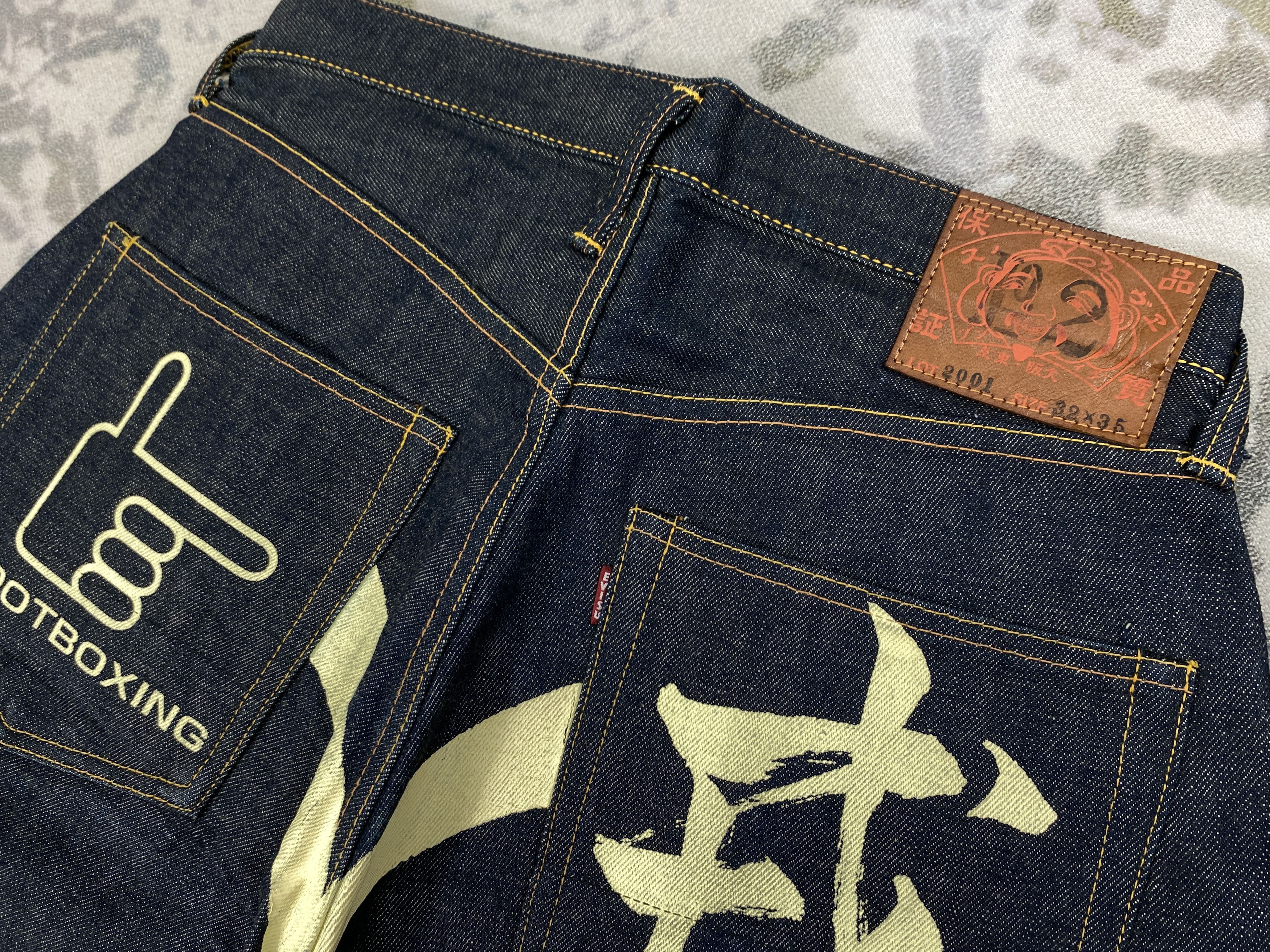 Evisu × Japanese Brand REDLINE EVISU X ANDY SOUWER DAICOCK 32x30.5 Denim-JN3434 Size US 32 / EU 48 - 11 Thumbnail