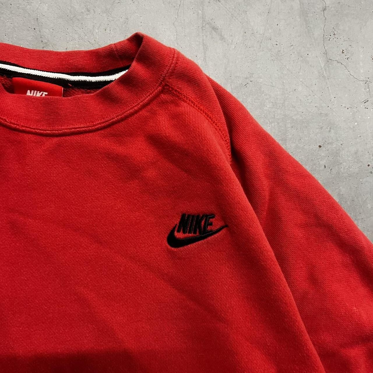 Nike × Vintage Vintage Y2K Nike Red SweatShirt Red Tag Essential Hoodie! Size US M / EU 48-50 / 2 - 2 Thumbnail