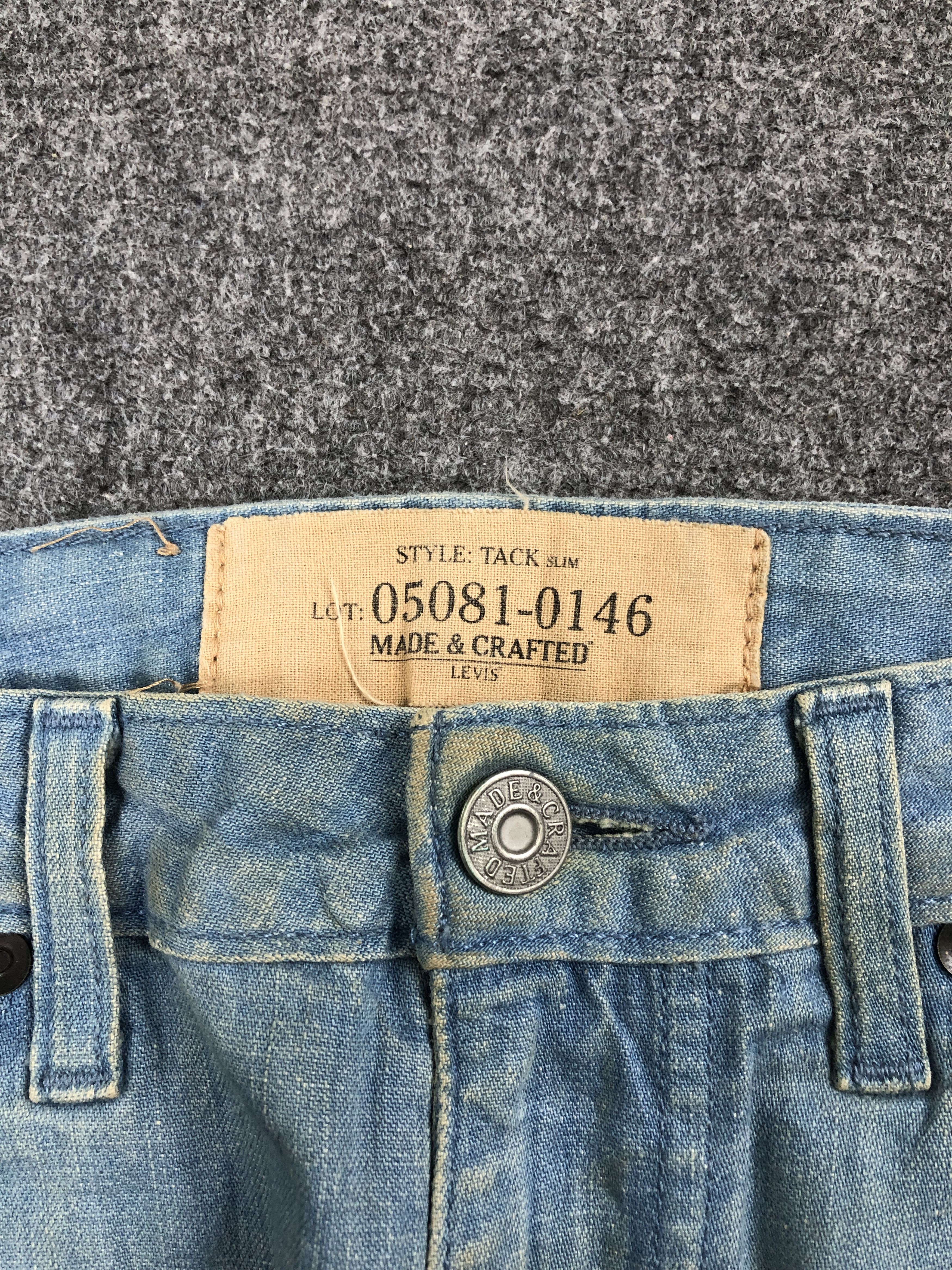 Levi's Vintage Levis Black Tab Made Crafted Light Wash Jeans DP2473 Size US 31 - 13 Thumbnail
